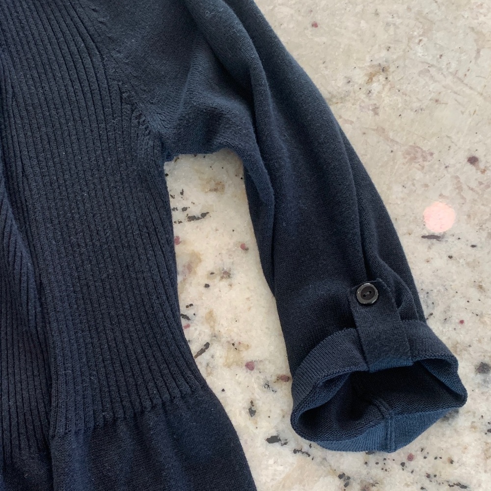Choices Black Ribbed Cardigan - Picture 4 of 5